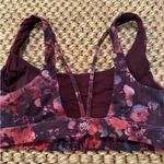 Athleta exhale sports bra multicolor purple floral women’s size XS Photo 2