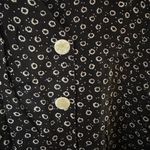 Vintage RJ Sport New York Navy Floral Double Breasted Blouse Size 12 Blue Photo 1