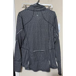 Tangerine  Sweatshirt Womens XXL 1/4 zip Athletic Running Active reflective Grey Photo 5