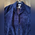 Spiegel VTG Elements Corduroy Jacket Button Down Suede Navy Blue Hippie Boho Size 2X Photo 5
