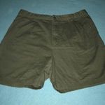 Cherokee  pleated shorts button zipper closure 3 pockets, olive green NEW size 16 Photo 1