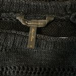 BCBGMAXAZRIA  Black Sheer Knit Sweater Size M boho Photo 3