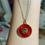 Brighton Elegant Red and Gold Pendant Necklace Photo 2