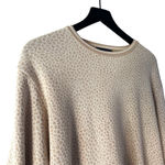 Martello Merino Wool Giraffe Print Knit Sweater Beige Neutral Winter Cozy M Tan Size M Photo 4