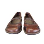 Merrell Tetra Sprite Saddle Leather Mary Jane Flats Womens 7 Brown Gorpcore Photo 2