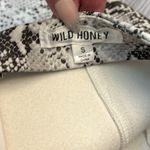 Wild Honey  Faux Leather Snake Print Women’s Mini Skirt Size Small Photo 3
