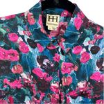 Haute Hippie Floral Print Silk Henley Shirt Dress S Photo 4