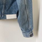 RE/DONE  Crop Denim Blue Jean Jacket Photo 4