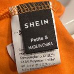 SheIn Neon Orange Tube Top Photo 2