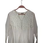 Vintage Bellambra Italy White Lace Bell Sleeve 100% Silk Blouse Top Womens M y2k Size M Photo 5