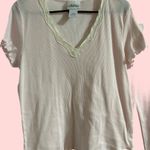 The Vermont County Store light pink ribbed cotton scalloped edge size large new Photo 2