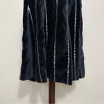 Soft Surroundings NWOT Black Velvet Sequins A-Line Flare Skirt Photo 7