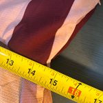 New Lost Ink Chic Striped Midi Dress in Burgundy and Pink | Size Medium Red Photo 12