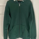 dark green zip up hoodie Size M Photo 0