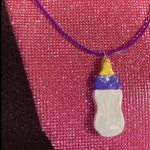 Boutique Baby Bottle Necklace Pregnancy Gift Baby Bottle Choker Adult Baby Shower Photo 3