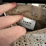 Akris Punto 239  Gypsy Eyelet Clay Tiered Maxi Size 8 Color Cream Tan Photo 3