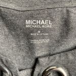 Michael Kors MICHAEL  gray short sleeve tie-neck shirt Photo 2