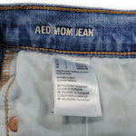 American Eagle Outfitters Stretch Mom Jeans Size 4 Destroyed Ripped Torn Distressed Photo 5