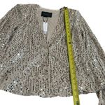 Sanctuary NEW  All Night Flock Sequin Blazer Color Champagne New Years Holiday M Photo 11