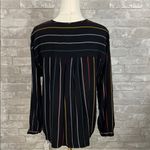 Rails  Black Nina Jordan Stripe Blouse Photo 3