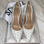 Schutz  Belmira White Stud Leather Pumps wedding bride Photo 6