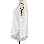 Alfani 0X-Large Top Sleeveless Scoop Neck Lined Overlay Stretch Side Slits White Photo 5