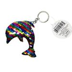 Dolphin Reversible Sequin Glitter Keychain Photo 0