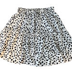 Main Strip  Black/Creme Ruffled Skirt with Tie Size L Photo 0