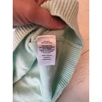 Talbots NEW Yoke Sweater Size XL Wool Blend Fair Isle Frosty Mint Green Soft $89 Photo 4