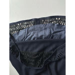 Susana Monaco Navy Wool Blend A Line Lattice Hem Dress by , Sz 4 (b48) Photo 5