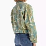 MOTHER The Fly Away Denim Jacket in Tropical Camo XS Photo 3