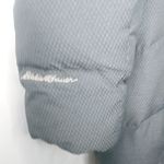 Eddie Bauer  L Gray Knee Length Down Puffer Hoodie Jacket Photo 7