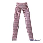 Lululemon Leggings Wunder Under Luxtreme Cyber Stripe Pink Menthol Size 4 rare Photo 3