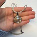 Sterling Silver And Pearl Necklace Photo 0