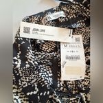 ZARA  Black and‎ Cream Printed Mini Slip Dress NWT Size M Photo 10