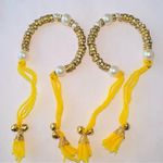 Indian Wedding Mehandi Gaaney Maiyan ceremony Haldi ceremony Dholki Wristband Gold Photo 0