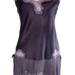 Victoria's Secret  Satin Sheer Slip Dress XS Lace Trim Babydoll Y2K Whimsigoth Photo 0