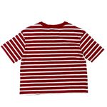 Madewell  Red and White Ciao For Now Striped Crop Top Photo 1