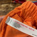Free People  Beach Terry Cloth High Waisted Shorts in Orange Size Small Photo 8