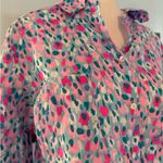 Lilly Pulitzer  Sea View 100% Linen Shirt Blouse Top  - L Large Photo 1