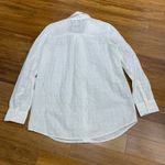 Gap White Eyelet Embroidered Button Down Shirt Long Sleeve Classic Fit Women S Photo 3