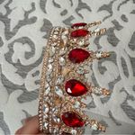 Anastasia Red Ruby Crystal Gold Crown Medieval EUC Photo 3