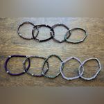 Nine piece sparkly bracelet set Purple Photo 3