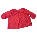 Calypso St. Barth  Eyelet Button Down Blouse | Pink | 3X Photo 1