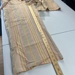 American Eagle Outfitters Paperbag Pants Womens M Beige Striped Belted Wide Leg Photo 10