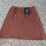 Pretty Little Thing Womens  Petite Chocolate Brown Brushed Mini Skirt Photo 3