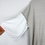 Ming Wang Tan Mixed Media Puff Sleeve Knit Blouse Size Small Photo 11