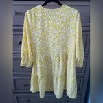 Who What Wear Yellow and White Pleated Mini Dress- summer casual or office Photo 4