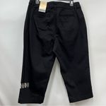 st. john's bay NWT Black capri pants size 12 mid-rise Photo 7
