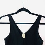 Allison Joy  Black Geometric Sleeveless Fit & Flare Mini Dress Photo 4